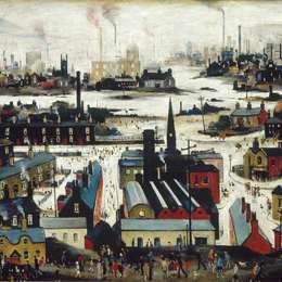 《工业城市》L·S·洛里(L. S. Lowry)高清作品欣赏