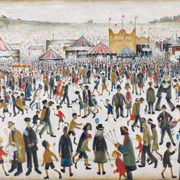 L·S·洛里(L. S. Lowry)高清作品:Lancashire Fair, Good Friday, Daisy Nook