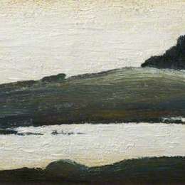 《在坎伯兰郡的景观》L·S·洛里(L. S. Lowry)高清作品欣赏