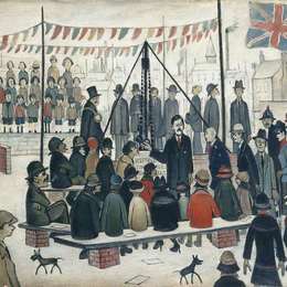 《奠基》L·S·洛里(L. S. Lowry)高清作品欣赏