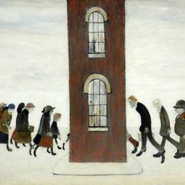 《会合点》L·S·洛里(L. S. Lowry)高清作品欣赏