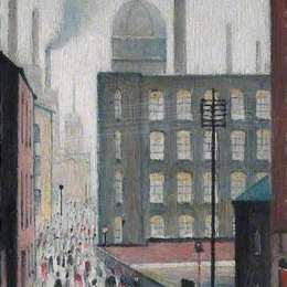 《星期一早晨》L·S·洛里(L. S. Lowry)高清作品欣赏