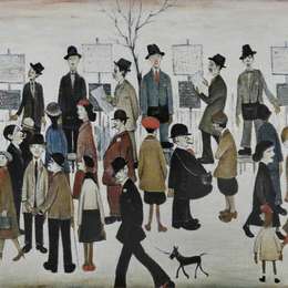 《北方赛马会》L·S·洛里(L. S. Lowry)高清作品欣赏