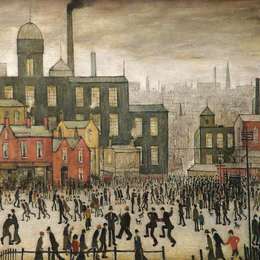 《我们的城镇》L·S·洛里(L. S. Lowry)高清作品欣赏
