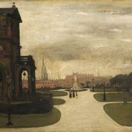 《索尔福德皮尔公园》L·S·洛里(L. S. Lowry)高清作品欣赏