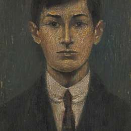 《男孩的肖像》L·S·洛里(L. S. Lowry)高清作品欣赏