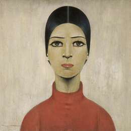 《安娜肖像》L·S·洛里(L. S. Lowry)高清作品欣赏