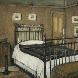 《卧室，Pendlebury》L·S·洛里(L. S. Lowry)高清作品欣赏