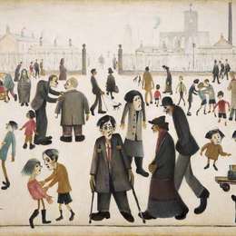 《残废者》L·S·洛里(L. S. Lowry)高清作品欣赏