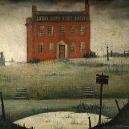 《空房子》L·S·洛里(L. S. Lowry)高清作品欣赏