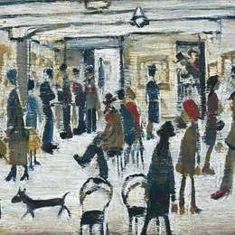 《中午工作室》L·S·洛里(L. S. Lowry)高清作品欣赏