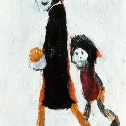 《两位数》L·S·洛里(L. S. Lowry)高清作品欣赏