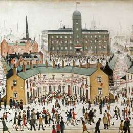 《告别情人节》L·S·洛里(L. S. Lowry)高清作品欣赏