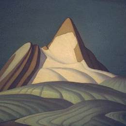 《隔离峰，落基山脉》劳伦斯哈里斯(Lawren Harris)高清作品欣赏