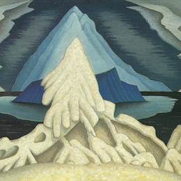 《冬天从北极来到温带。》劳伦斯哈里斯(Lawren Harris)高清作品欣赏