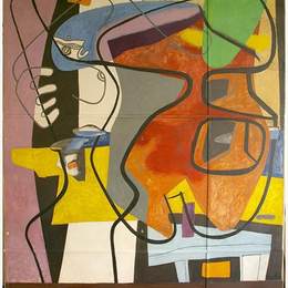 勒·柯布西耶(Le Corbusier)高清作品:Peinture murale, 35 rue de S&amp;ampèvres &amp;ampà Paris