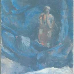 《妻子和蓝色背景上的贝壳》勒·柯布西耶(Le Corbusier)高清作品欣赏