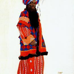 《撒马尔罕苏丹》莱昂·巴克斯特(Leon Bakst)高清作品欣赏