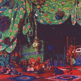 莱昂·巴克斯特(Leon Bakst)高清作品:Set Design for Scheherazade