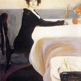 《晚餐》莱昂·巴克斯特(Leon Bakst)高清作品欣赏