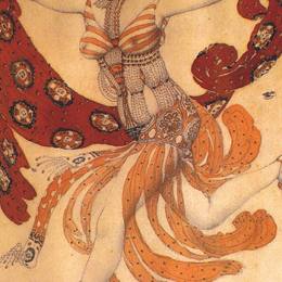 《芭蕾舞剧《克莉奥帕特拉》的服装设计》莱昂·巴克斯特(Leon Bakst)高清作品欣赏