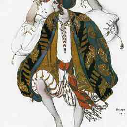 《埃及艳后犹太舞》莱昂·巴克斯特(Leon Bakst)高清作品欣赏