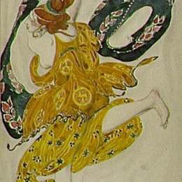 莱昂·巴克斯特(Leon Bakst)高清作品:“Narcisse”Boeotian