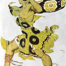 《青年少女》莱昂·巴克斯特(Leon Bakst)高清作品欣赏