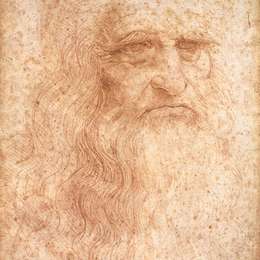 《有胡须的人的肖像，可能是自画像》达·芬奇(Leonardo da Vinci)高清作品欣赏