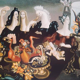 《主烛台之餐》利奥诺拉·卡林顿(Leonora Carrington)高清作品欣赏