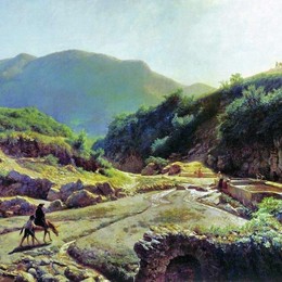 《罗马附近的汉尼拔的喷泉》列夫拉格里奥(Lev Lagorio)高清作品欣赏