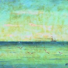 《海鸥景观》列夫拉格里奥(Lev Lagorio)高清作品欣赏