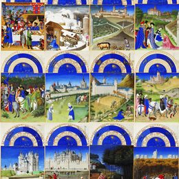 《几个月的劳动》林堡兄弟(Limbourg brothers)高清作品欣赏