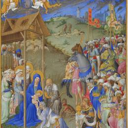 《贤士的崇拜》林堡兄弟(Limbourg brothers)高清作品欣赏