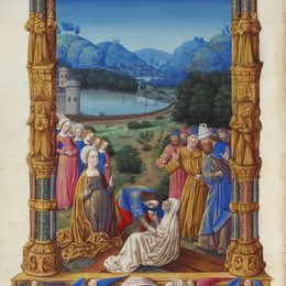 《揭示真正的十字架》林堡兄弟(Limbourg brothers)高清作品欣赏