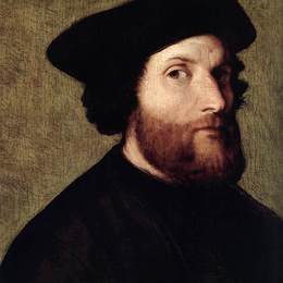 《自画像》洛伦佐·洛图(Lorenzo Lotto)高清作品欣赏