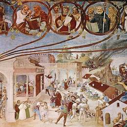 《圣巴巴拉的故事》洛伦佐·洛图(Lorenzo Lotto)高清作品欣赏