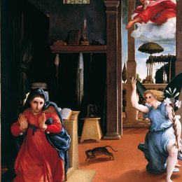 《报喜》洛伦佐·洛图(Lorenzo Lotto)高清作品欣赏