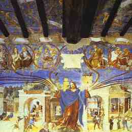 《圣巴巴拉的传说。》洛伦佐·洛图(Lorenzo Lotto)高清作品欣赏