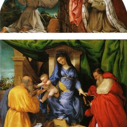 《玫瑰的圣母玛利亚》洛伦佐·洛图(Lorenzo Lotto)高清作品欣赏