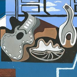 《无名静物》刘易斯·马库锡(Louis Marcoussis)高清作品欣赏