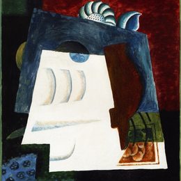 《带信封的静物》刘易斯·马库锡(Louis Marcoussis)高清作品欣赏