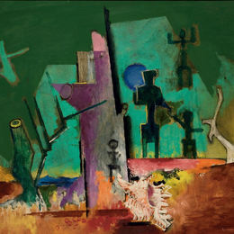 《壳组成》刘易斯·马库锡(Louis Marcoussis)高清作品欣赏