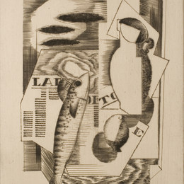 刘易斯·马库锡(Louis Marcoussis)高清作品:Viareggio (La depeche de Toulouse)