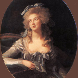 《大夫人的画像》伊丽莎白·维杰·勒布伦(Louise Elisabeth Vigee Le Brun)高清作品欣赏