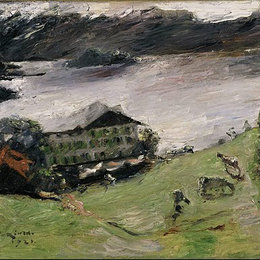 洛维斯·科林斯(Lovis Corinth)高清作品:Landscape at the Walchensee