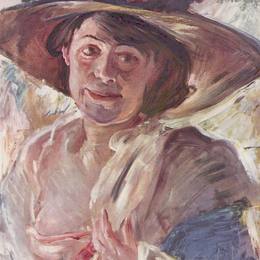 洛维斯·科林斯(Lovis Corinth)高清作品:Portr&amp;amp?t der Charlotte Berend-Corinth