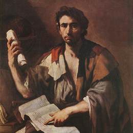 《愤世嫉俗的哲学家》卢卡·吉奥达诺(Luca Giordano)高清作品欣赏