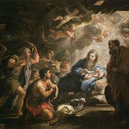 《牧羊人的朝拜》卢卡·吉奥达诺(Luca Giordano)高清作品欣赏