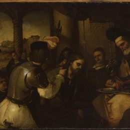 《彼拉多前的基督》卢卡·吉奥达诺(Luca Giordano)高清作品欣赏